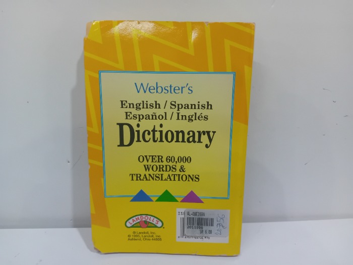 Websters English spanish  Espanol  Ingles 