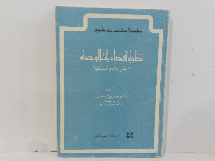 نظرية اقتصاديات الوحدة