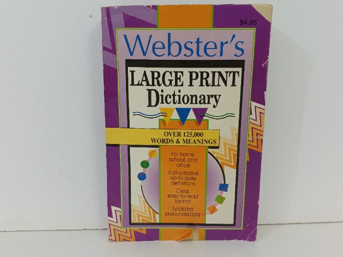 Webster s  LARGE PRINT Dictionary