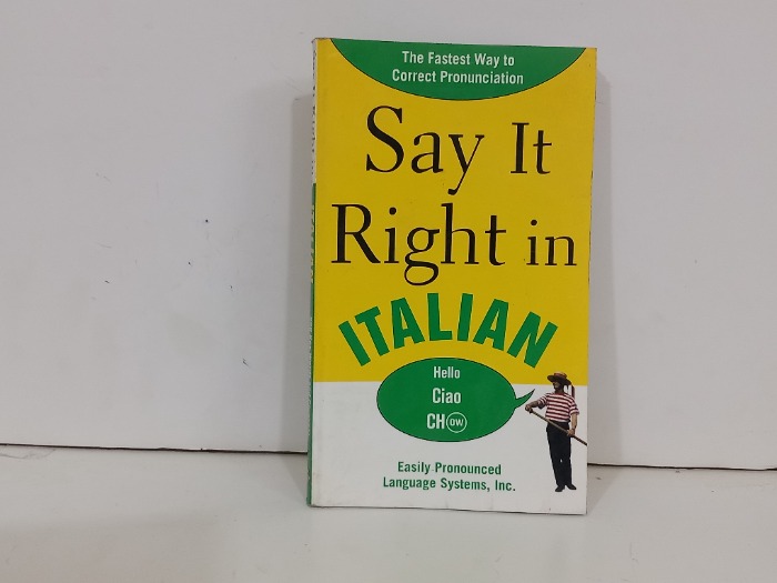 Say It Right in lTALIAN