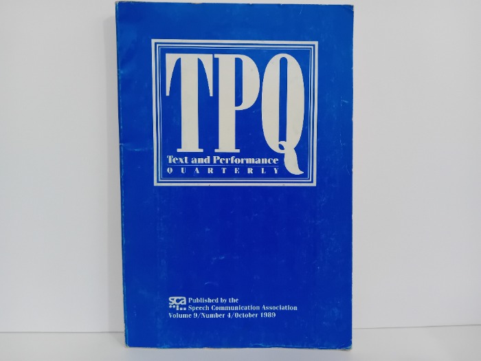  Text and Performance QUARTERLY