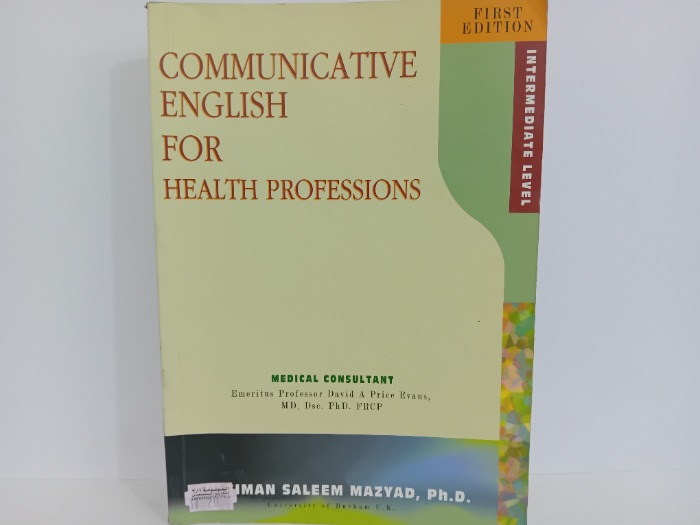 COMMUNICATIVE ENGLISH FOR HEALTH PROFESSIONS