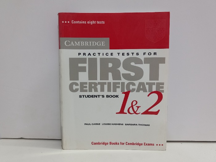 FIRST CERTIFICATE