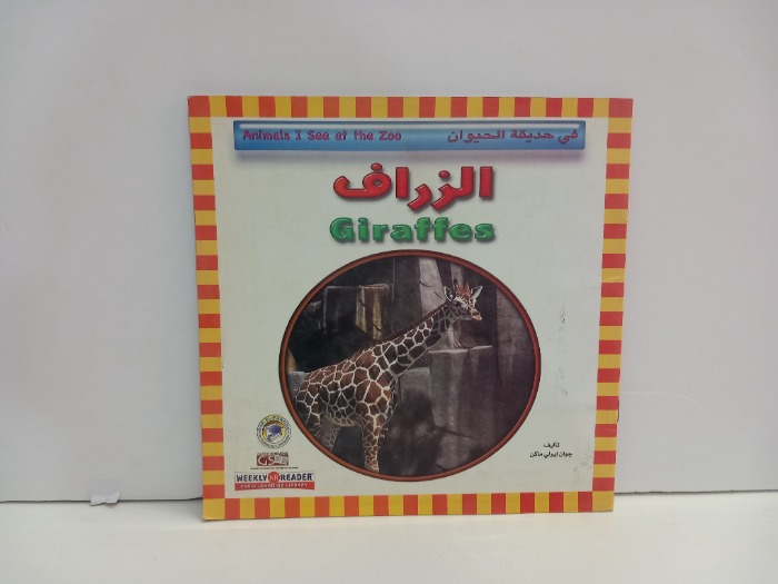 في حديقة الحيوان الزراف