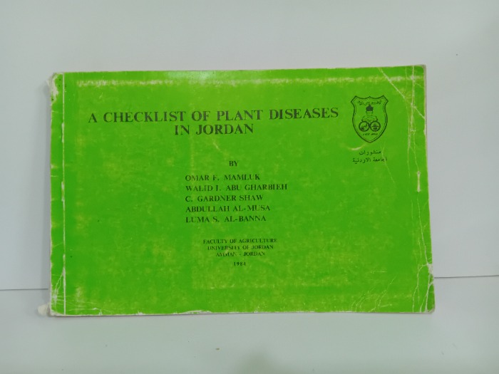 A CHECKLIST OF PLANT DISEASES IN JORDAN