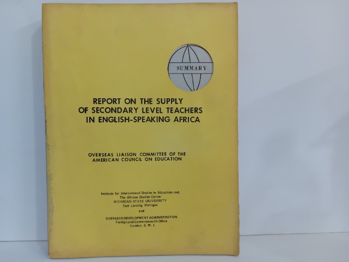 REPORT ON THE SUPPLY OF SECONDARY