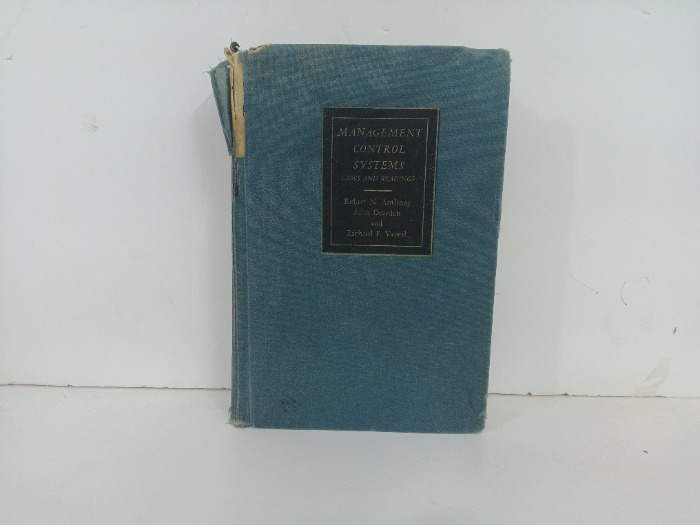 MANAGEMENT  CONTROL SYSTEMS CASES AND READINGS  Robert N. Anthony