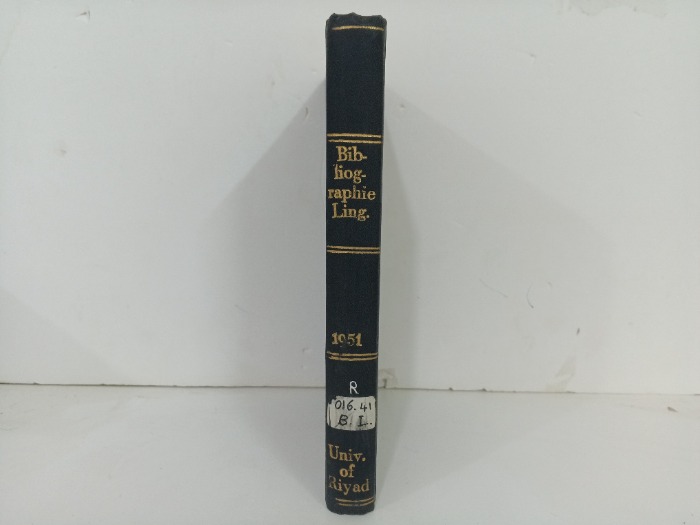 BIBLIOGRAPHIE  LINGUISTIQUE DE LANNEE 1951